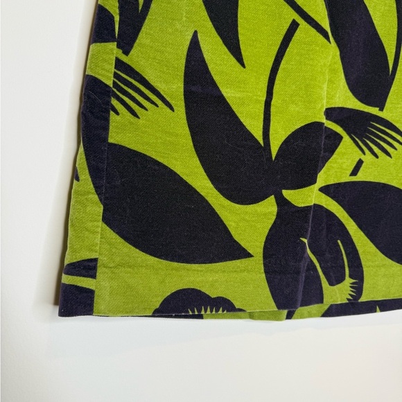 BODEN Velvet Tulip Mini Skirt in Green and Black - Picture 3 of 8